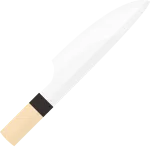 Japanese Style Kitchen Knife SVG Icon